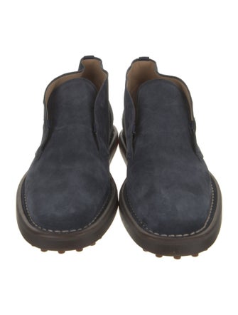 Tod's Suede Lace-Up Boots