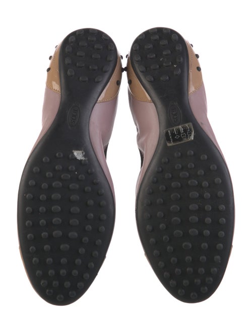 Tod's Suede Grosgrain Trim Ballet Flats