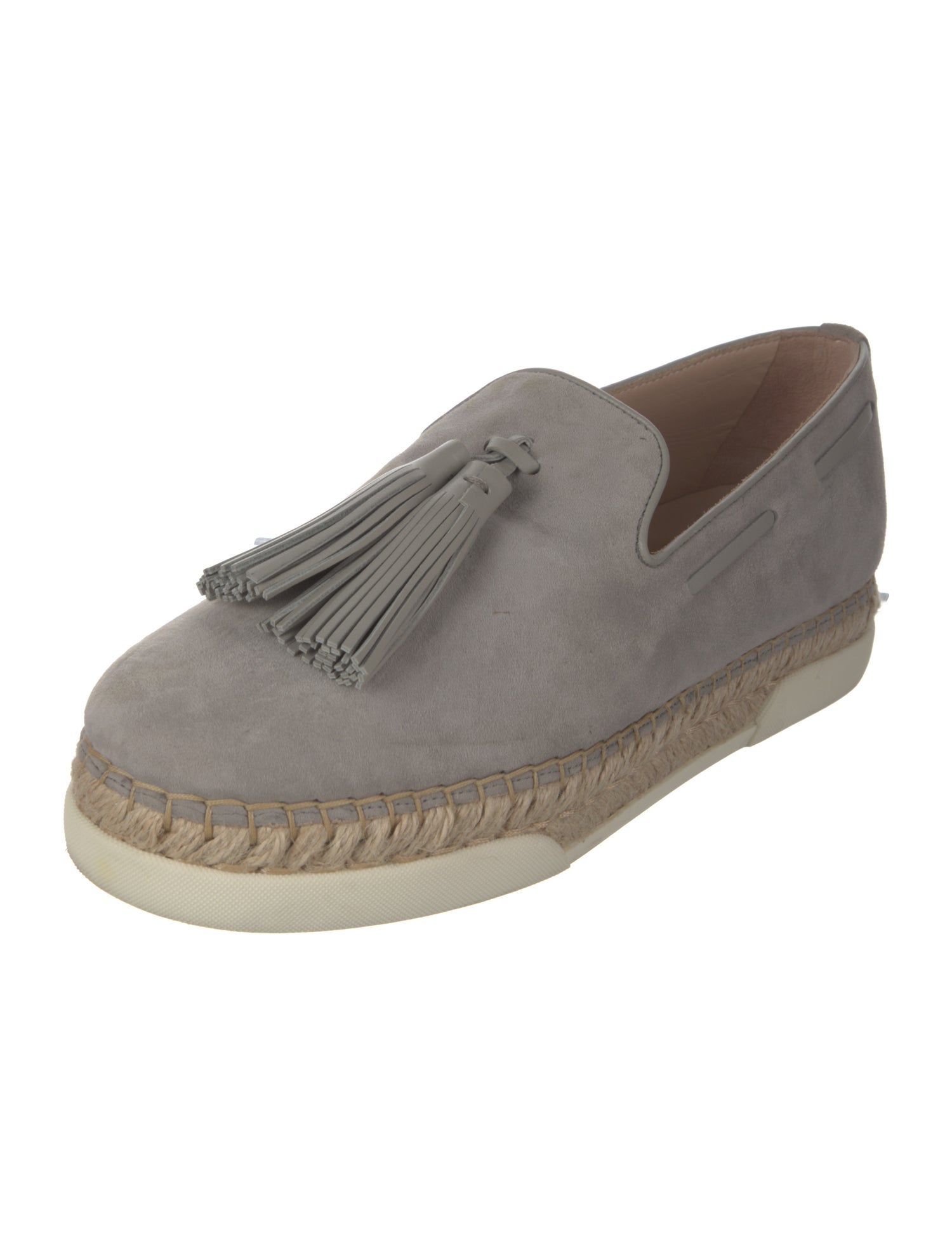 Tod's Suede Tassel Accents Espadrille Sneakers