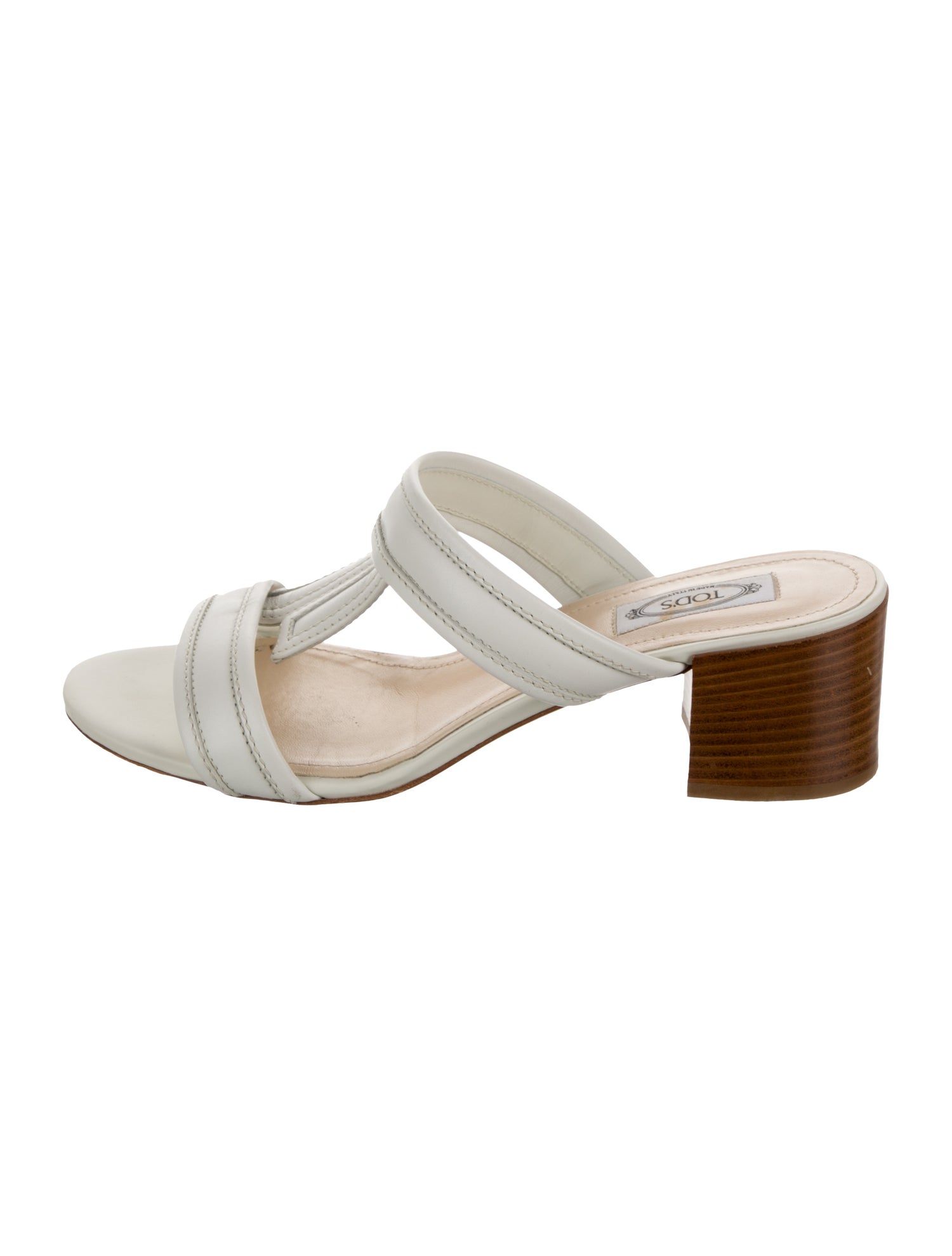 Tod's Leather T-Strap Sandals