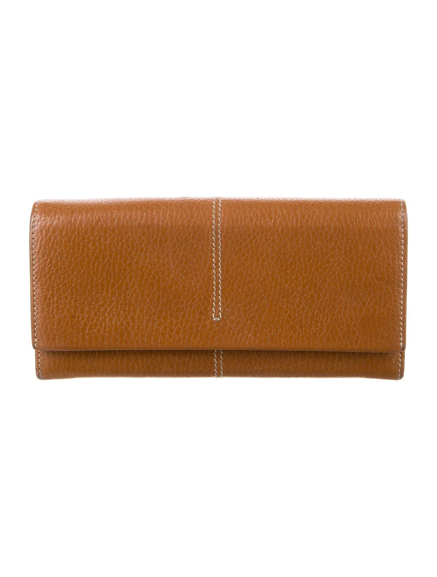 Tod's Embossed Leather Continental Wallet