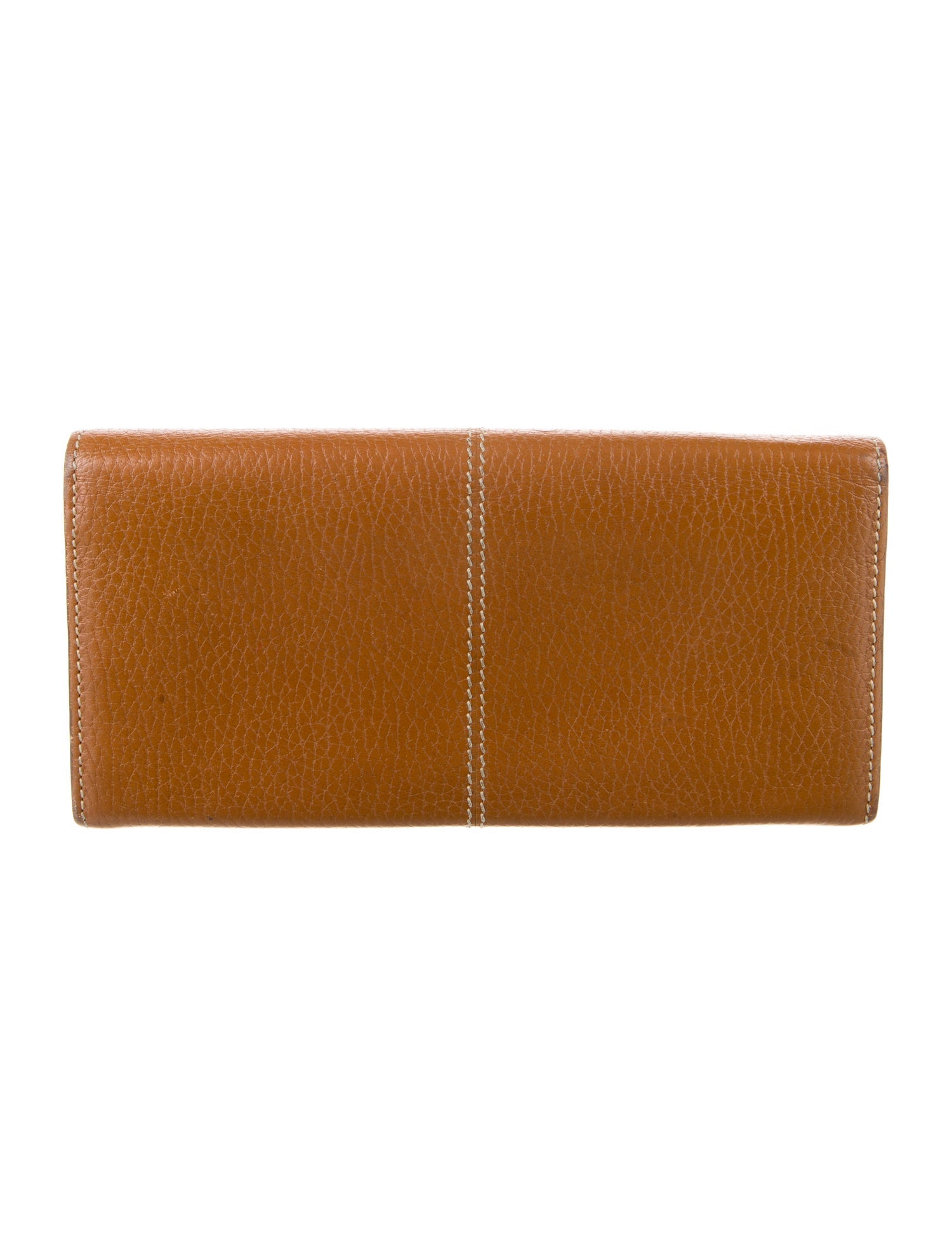 Tod's Embossed Leather Continental Wallet