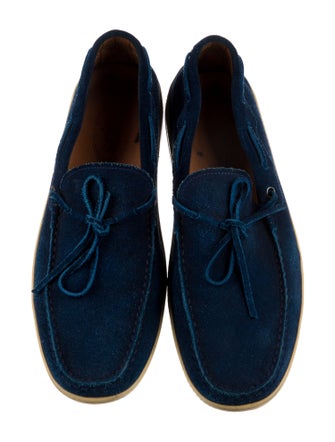 Tod's Suede Bow Accents Boat Shoes