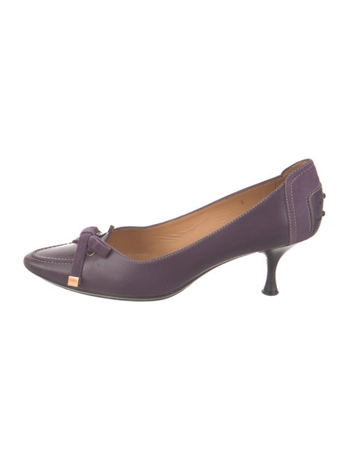Tod's Leather Bow Accents Pumps