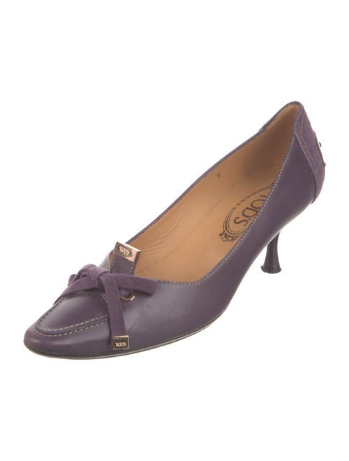 Tod's Leather Bow Accents Pumps