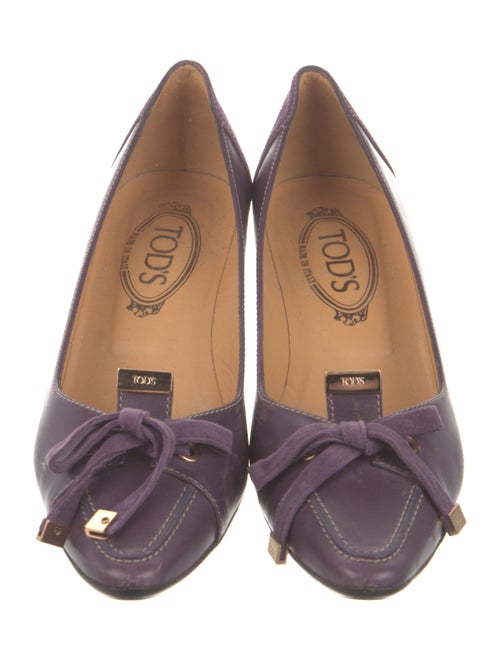 Tod's Leather Bow Accents Pumps