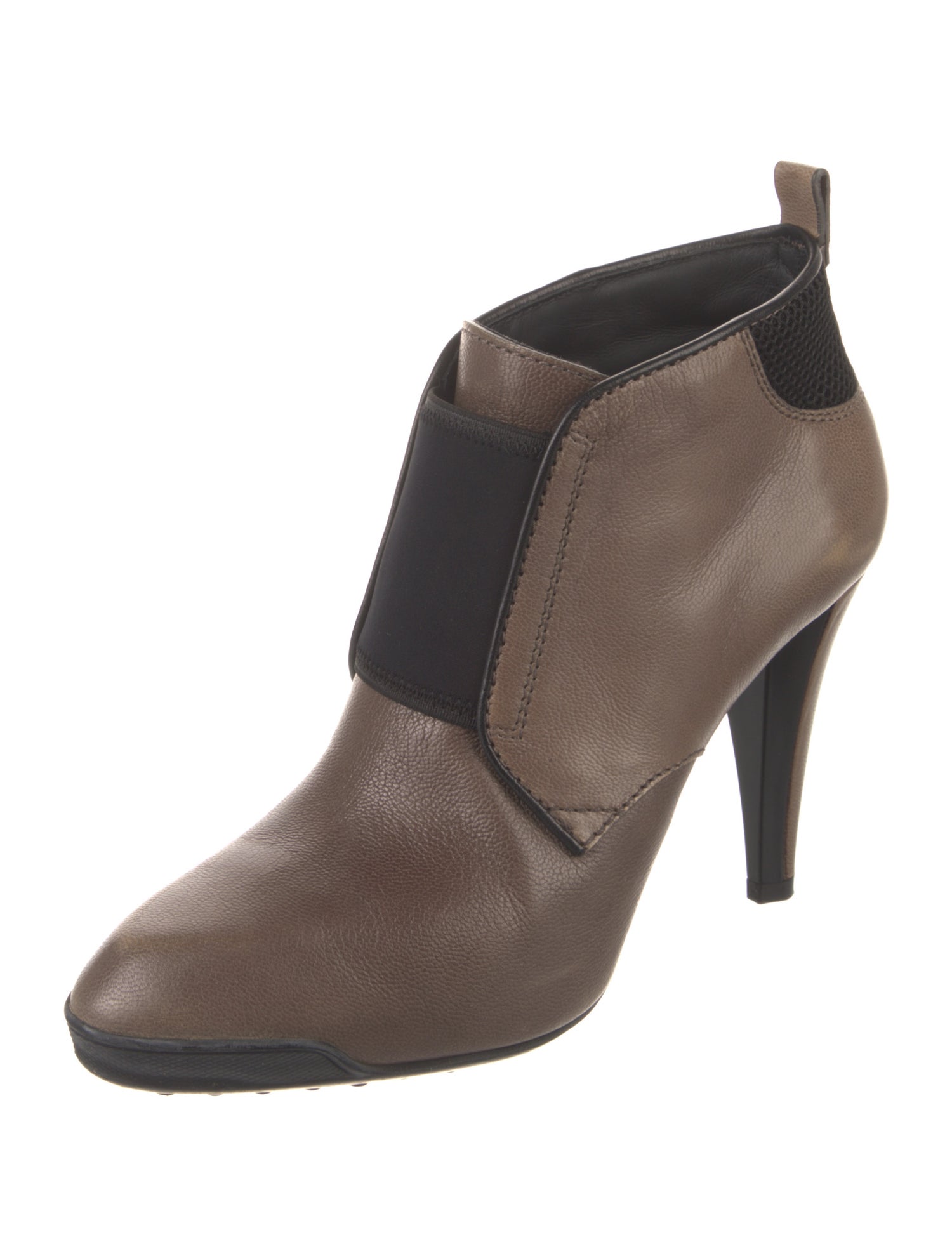 Tod's Leather Colorblock Pattern Boots