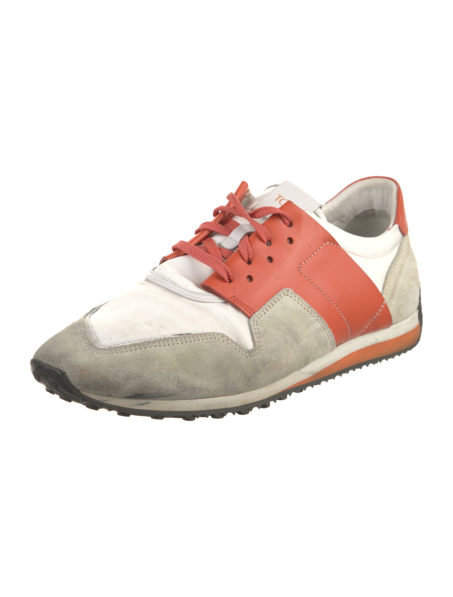 Tod's Leather Colorblock Pattern Athletic Sneakers