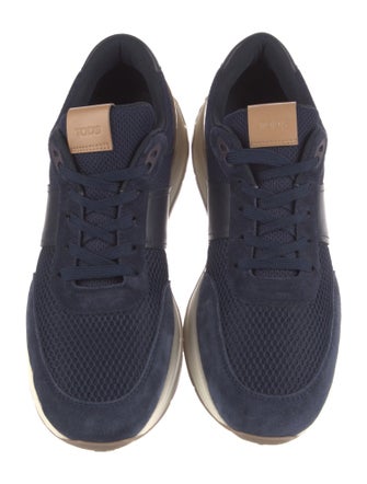 Tod's Leather Colorblock Pattern Athletic Sneakers