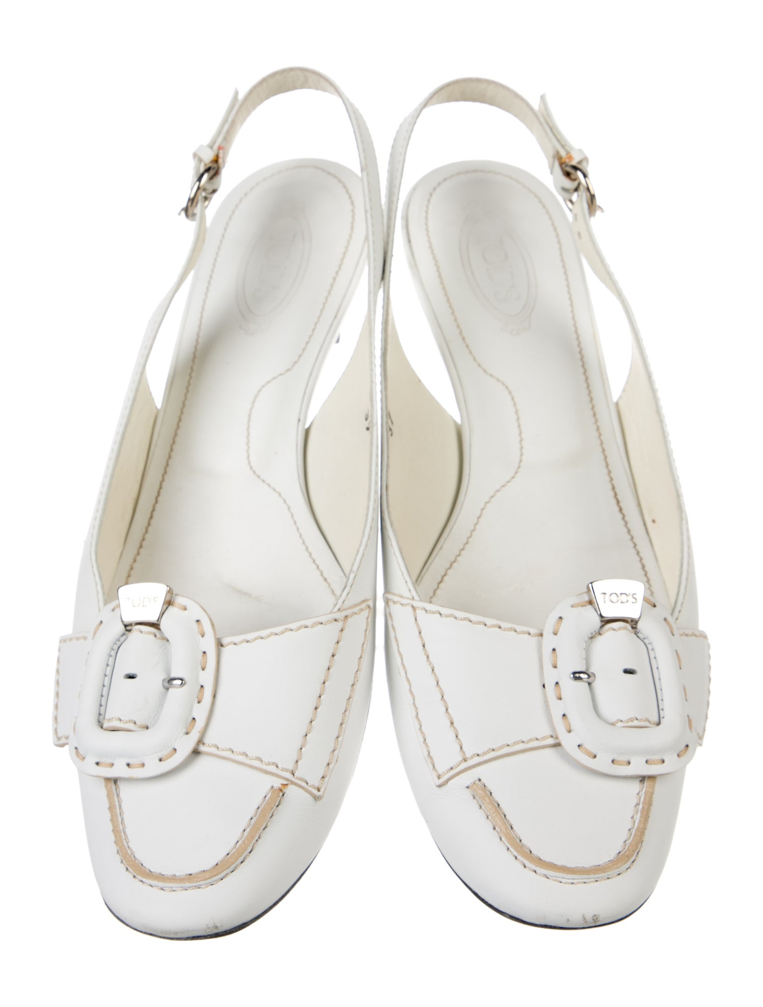 Tod's Leather Slingback Pumps