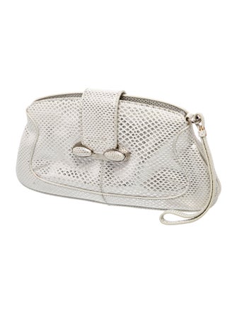 Tod's Embossed Leather Evening Bag