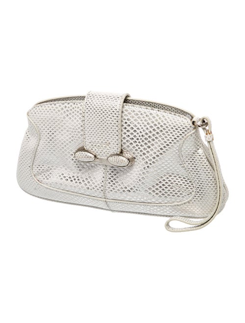 Tod's Embossed Leather Evening Bag