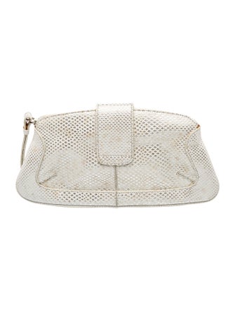 Tod's Embossed Leather Evening Bag