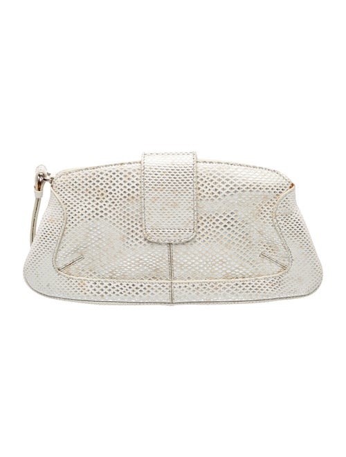 Tod's Embossed Leather Evening Bag