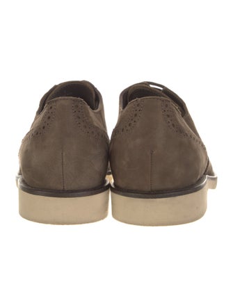 Tod's Suede Eyelet Trim Brogues