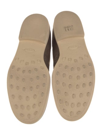 Tod's Suede Eyelet Trim Brogues