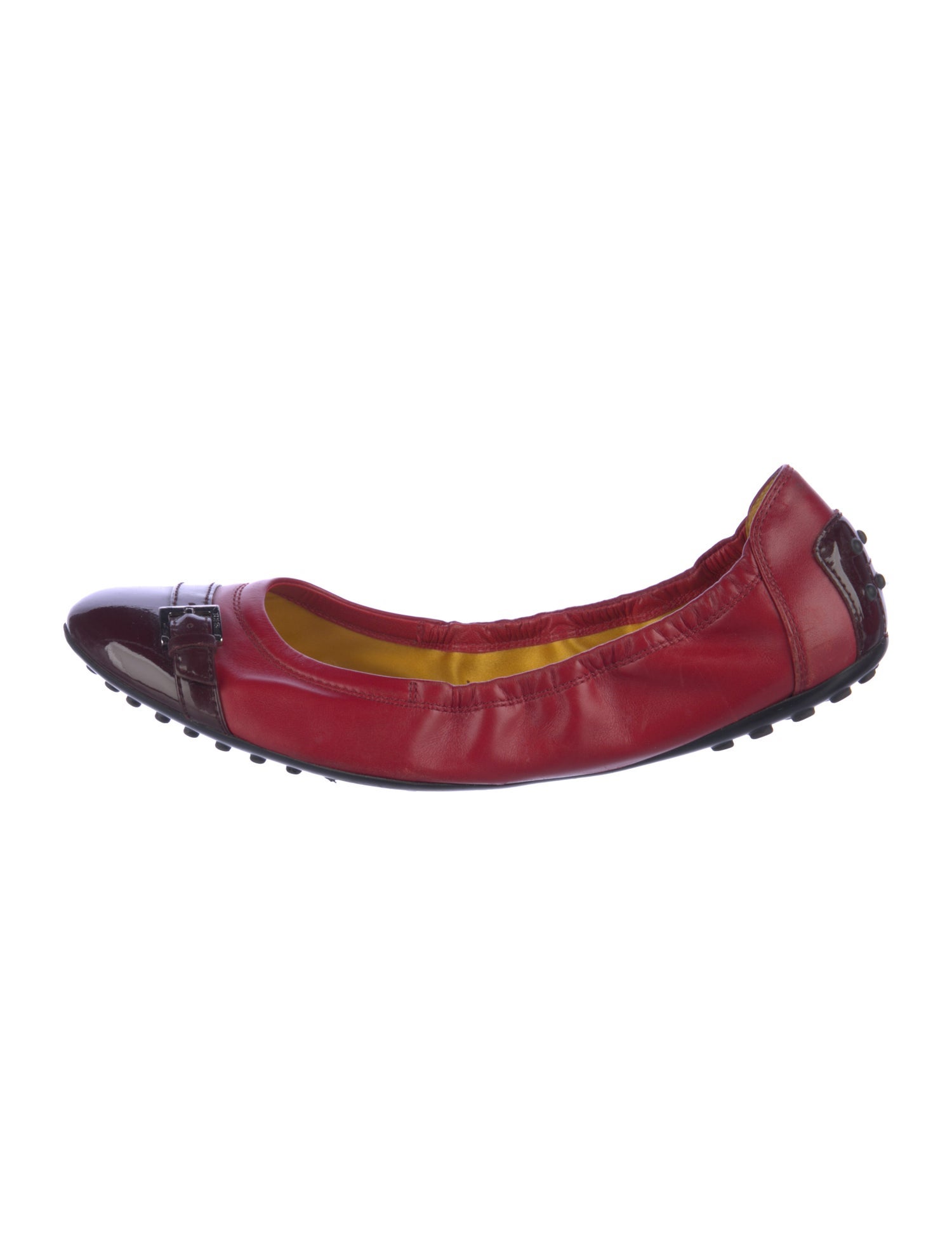 Tod's Leather Colorblock Pattern Ballet Flats