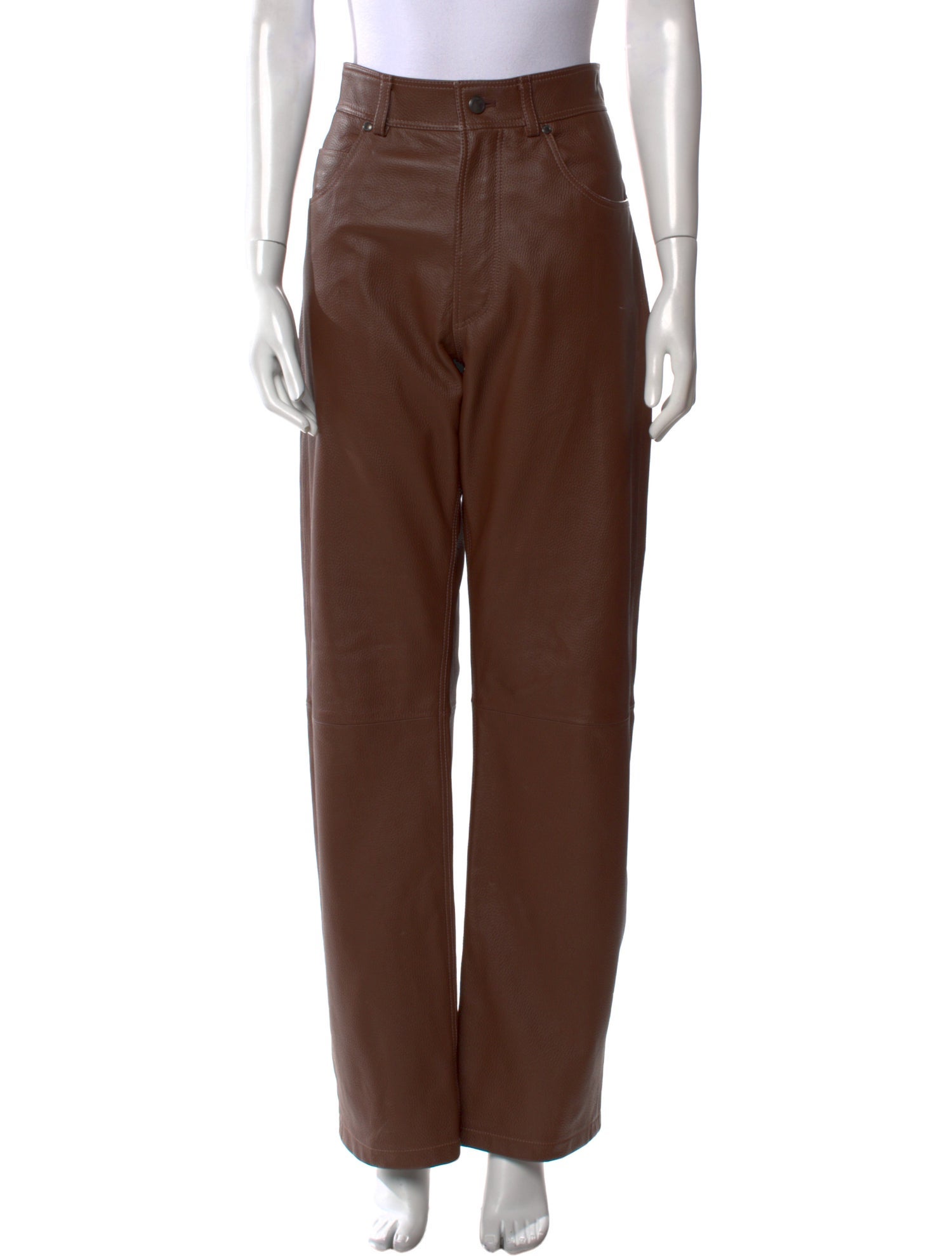 Tod's Leather Wide Leg Pants