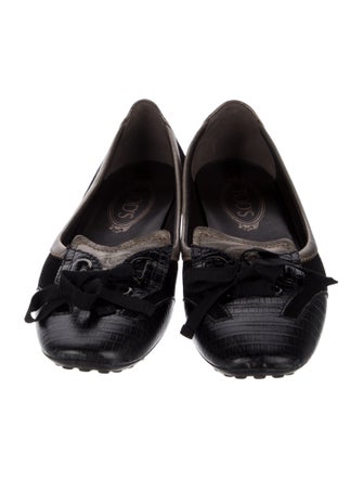 Tod's Leather Colorblock Pattern Loafers