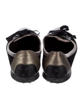 Tod's Leather Colorblock Pattern Loafers