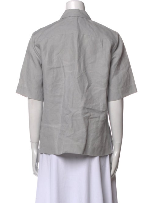 Tod's Short Sleeve Button-Up Top
