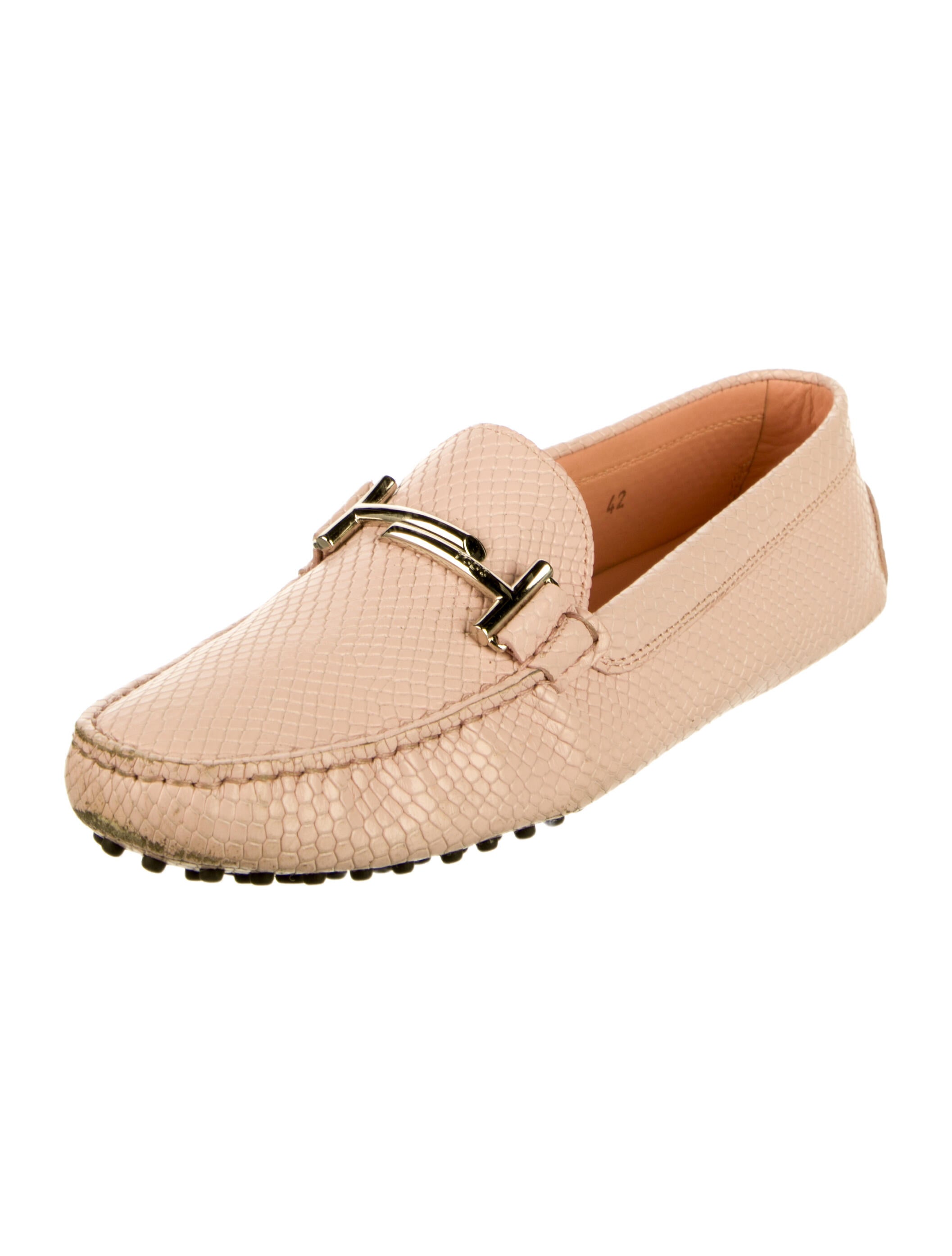 Tod's Horsebit Accent Leather Loafers