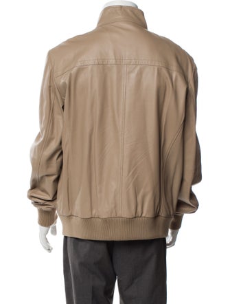 Tod's Lamb Leather Utility Jacket