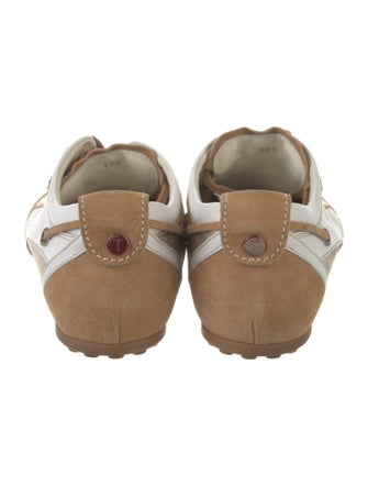 Tod's Suede Colorblock Pattern Sneakers