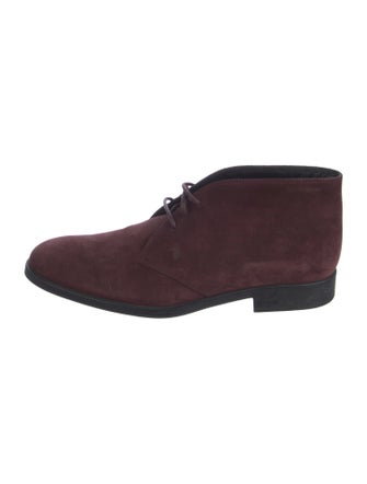 Tod's Suede Lace-Up Boots