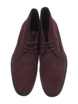 Tod's Suede Lace-Up Boots