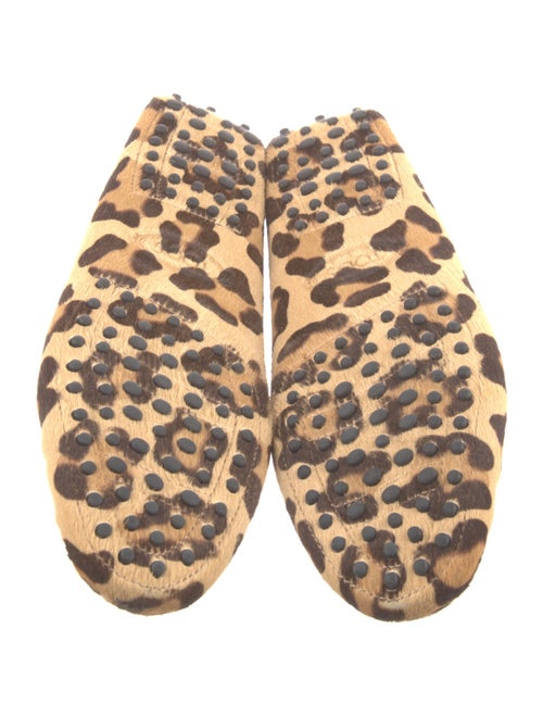 Tod's Ponyhair Animal Print Loafers