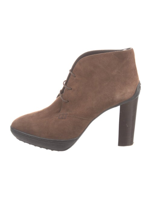 Tod's Suede Lace-Up Boots