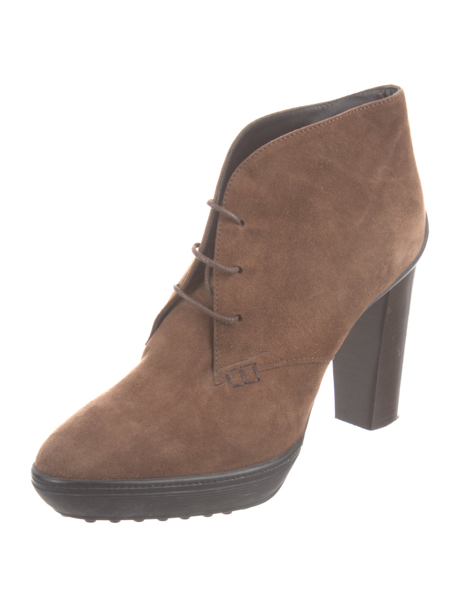Tod's Suede Lace-Up Boots