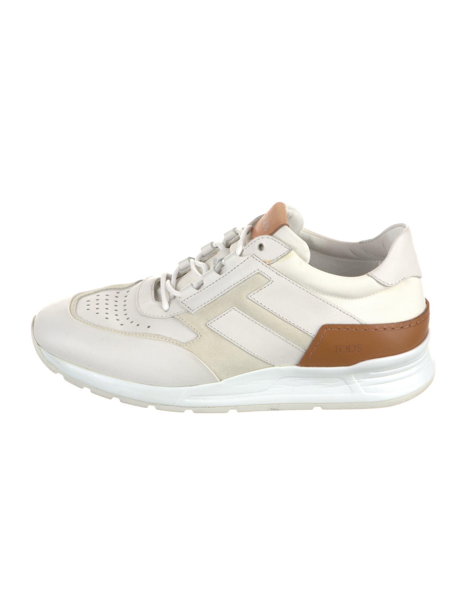 Tod's Leather Colorblock Pattern Sneakers