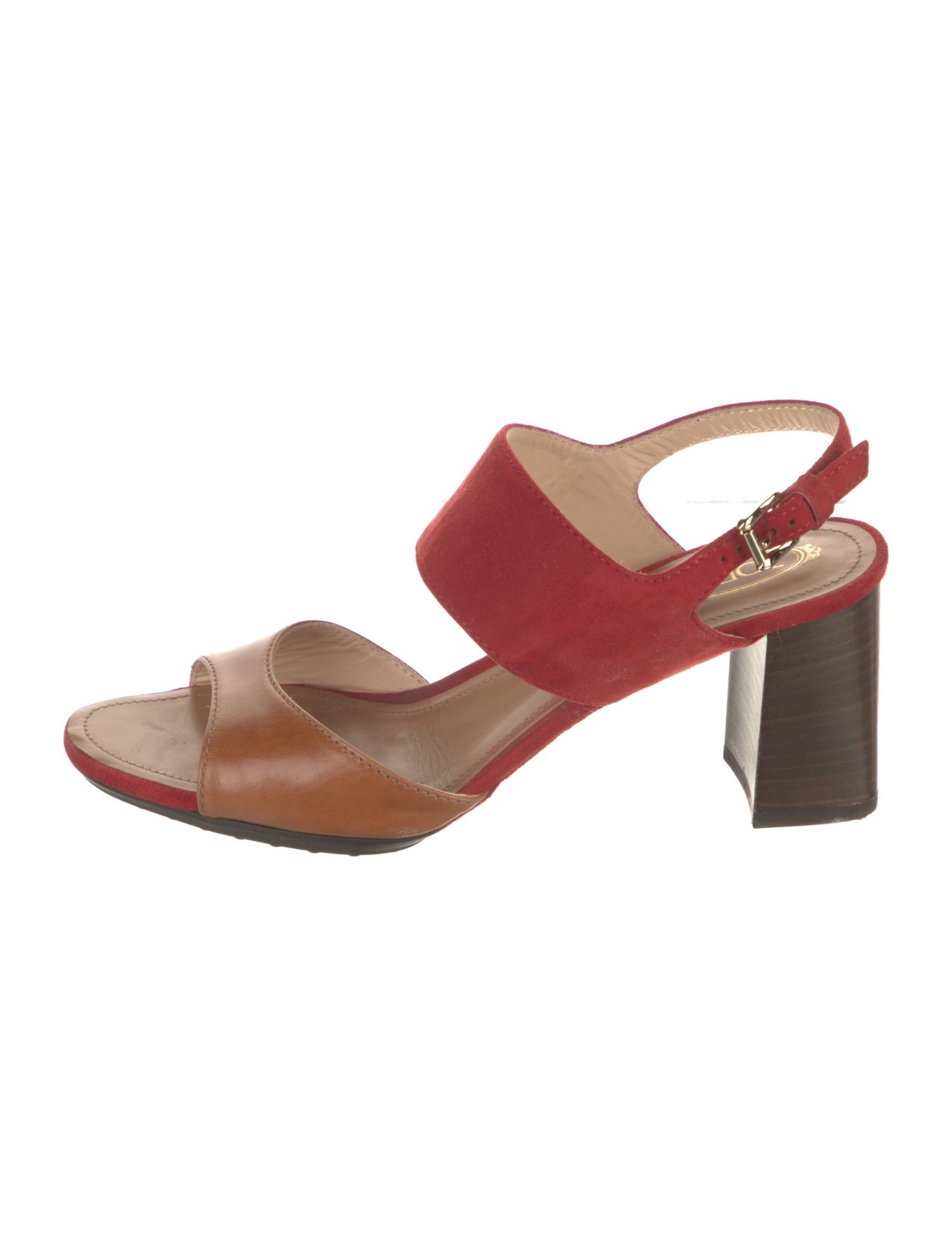 Tod's Leather Slingback Sandals
