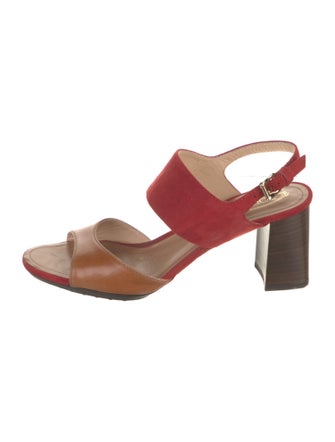Tod's Leather Slingback Sandals