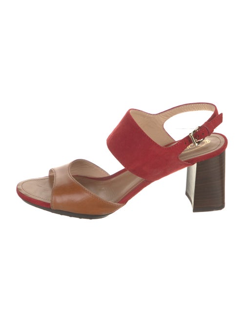 Tod's Leather Slingback Sandals