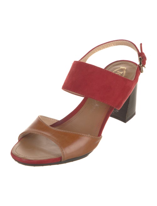 Tod's Leather Slingback Sandals