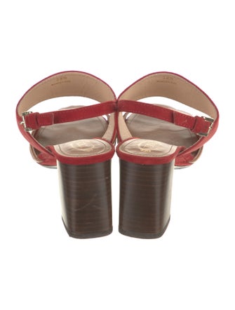 Tod's Leather Slingback Sandals