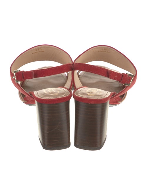 Tod's Leather Slingback Sandals