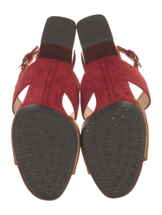 Tod's Leather Slingback Sandals