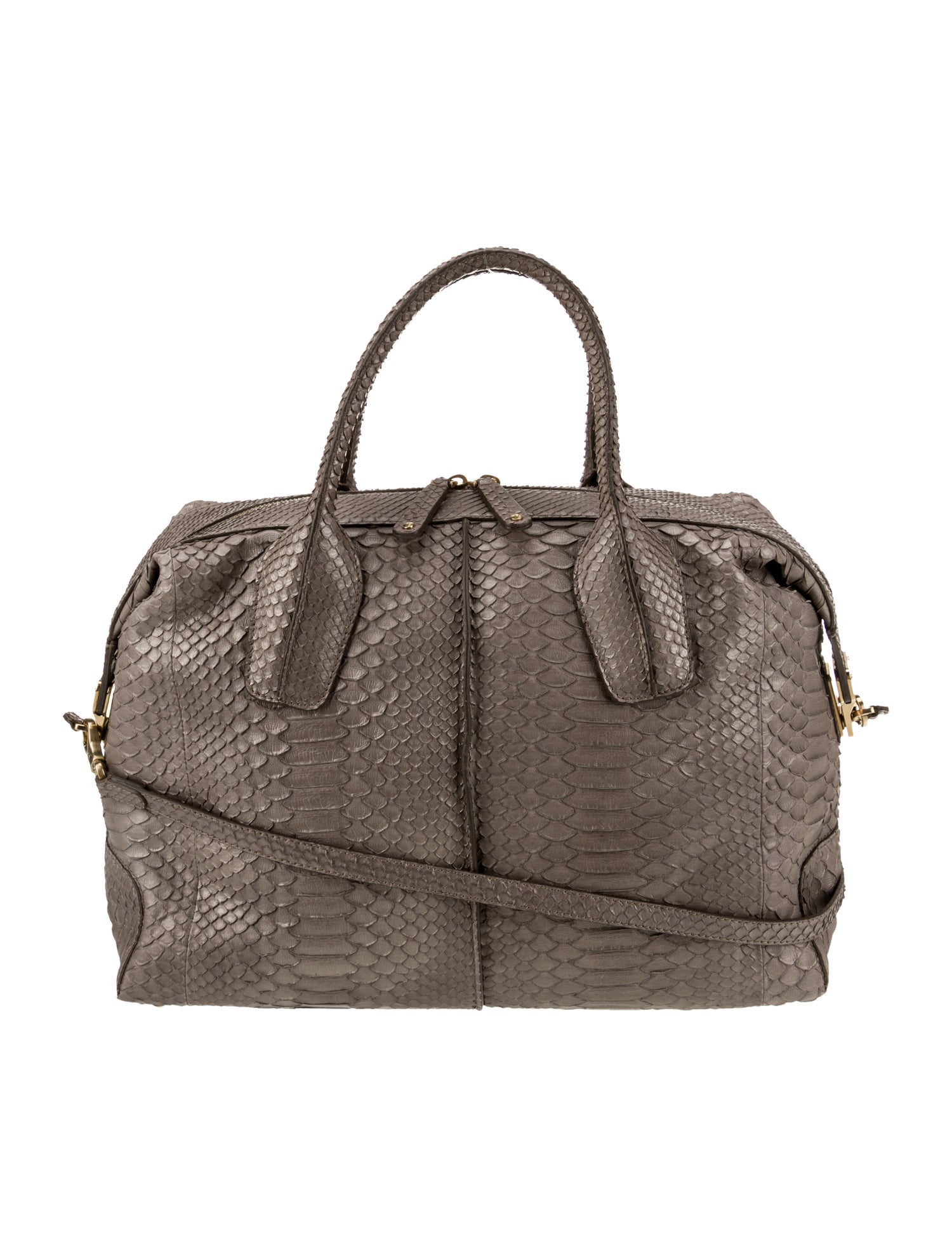 Tod's Snakeskin Weekender Bag
