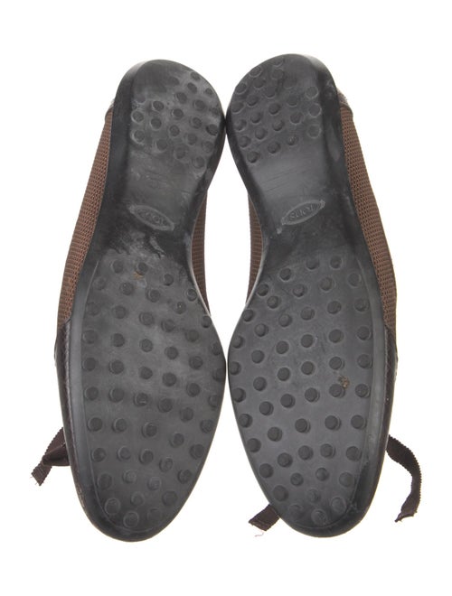 Tod's Leather Colorblock Pattern Ballet Flats