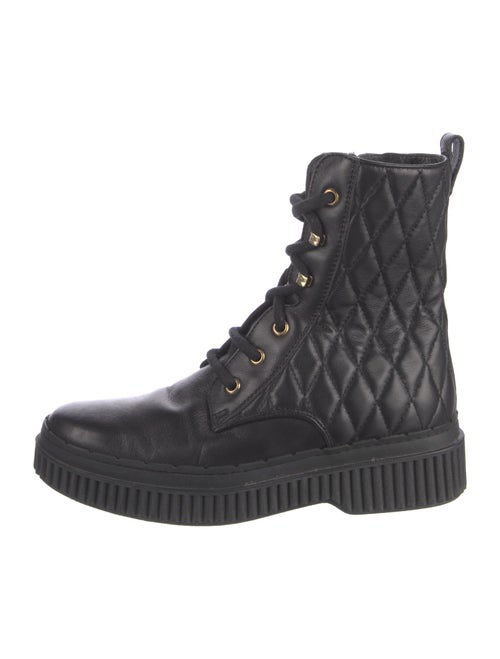 Tod's Leather Combat Boots