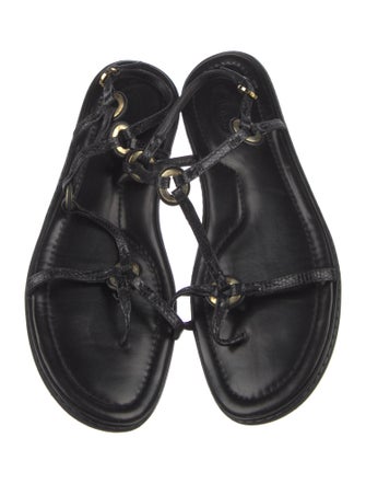 Tod's Suede T-Strap Sandals