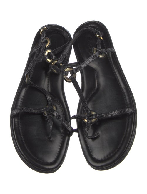 Tod's Suede T-Strap Sandals