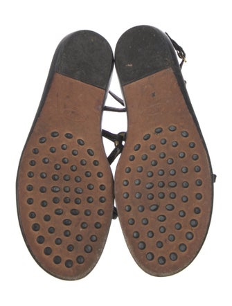 Tod's Suede T-Strap Sandals