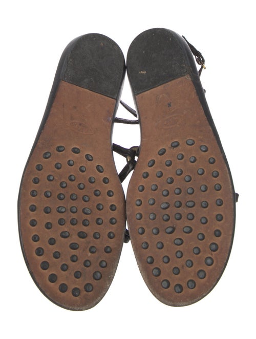 Tod's Suede T-Strap Sandals