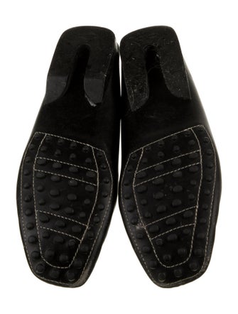 Tod's Leather Colorblock Pattern Loafers