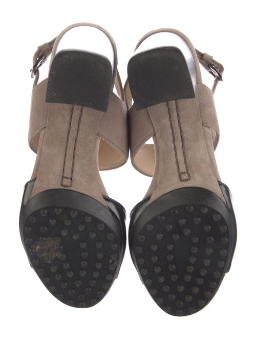 Tod's Leather Slingback Sandals